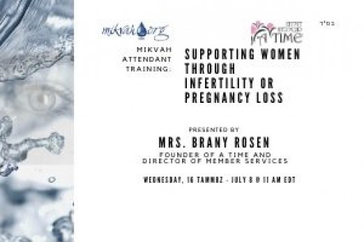 Supporting Women Through Infertility or Pregnancy Loss: Mikvah Attendant Training