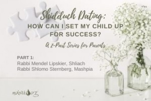 Shidduch Dating: How Can I Set my Child up for Success? Part 1