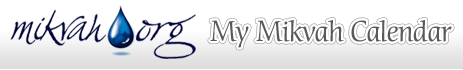 My Mikvah Calendar